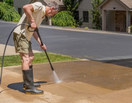 concrete pressure washing